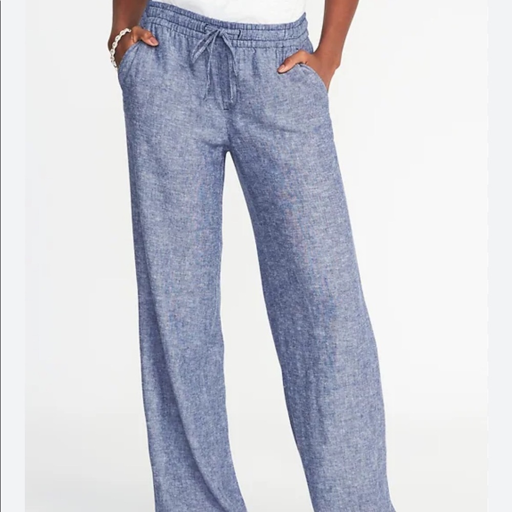 Linen wide leg